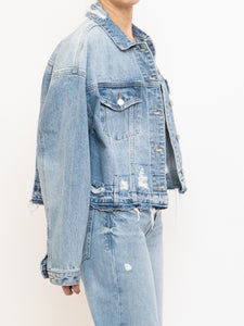 VERVET x Deadstock Distressed Denim Cropped Jacket (S-L)