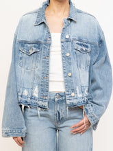 Load image into Gallery viewer, VERVET x Deadstock Distressed Denim Cropped Jacket (S-L)