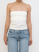 Load image into Gallery viewer, Vintage x Cream Cotton Tube Top (S, M)