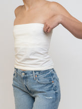 Load image into Gallery viewer, Vintage x Cream Cotton Tube Top (S, M)
