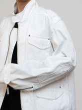 Load image into Gallery viewer, Vintage x White Distressed Denim Jacket (XS-XL)