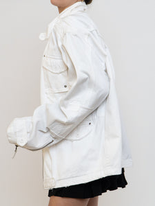 Vintage x White Distressed Denim Jacket (XS-XL)