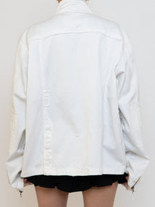 Vintage x White Distressed Denim Jacket (XS-XL)