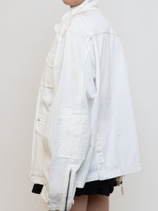 Vintage x White Distressed Denim Jacket (XS-XL)