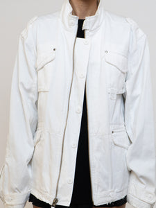 Vintage x White Distressed Denim Jacket (XS-XL)