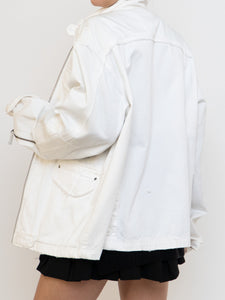 Vintage x White Distressed Denim Jacket (XS-XL)