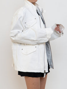 Vintage x White Distressed Denim Jacket (XS-XL)