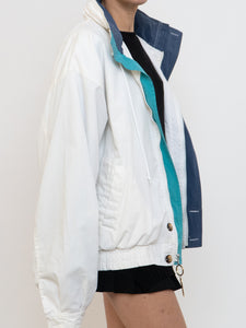 Vintage x White And Blue Windbreaker (XS-XL)
