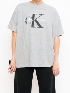 Vintage x Made in USA x CALVIN KLEIN Heathered Grey Tee (XL)