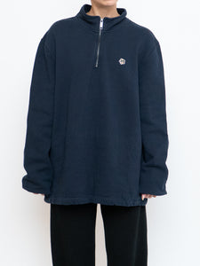 TED BAKER x Navy Quarterzip Sweater (XS-XL)