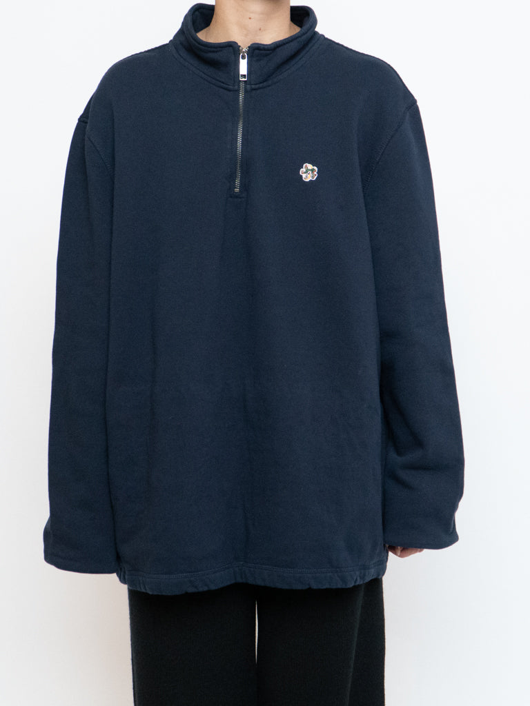 TED BAKER x Navy Quarterzip Sweater (XS-XL)