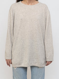 Vintage x Made in Italy x Cream Speckled Cashmere, Wool-Blend Sweater (XS-L)