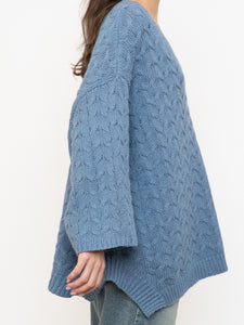 Modern x Blue Baggy Knit Sweater (S-3X)