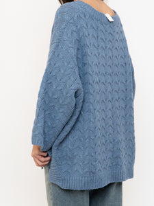 Modern x Blue Baggy Knit Sweater (S-3X)