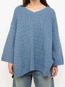 Modern x Blue Baggy Knit Sweater (S-3X)
