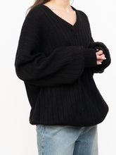 Load image into Gallery viewer, Vintage x Black Ribbed Knit Sweater (S-XL)