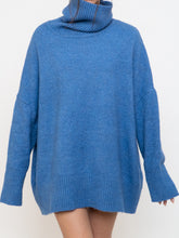 Load image into Gallery viewer, WILLIAM RAST X Blue Speckled Knit Turtleneck (XS-2XL)