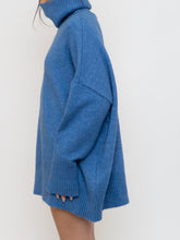 Load image into Gallery viewer, WILLIAM RAST X Blue Speckled Knit Turtleneck (XS-2XL)