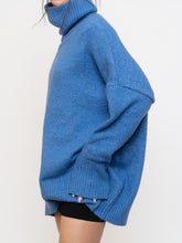 Load image into Gallery viewer, WILLIAM RAST X Blue Speckled Knit Turtleneck (XS-2XL)