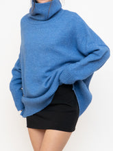 Load image into Gallery viewer, WILLIAM RAST X Blue Speckled Knit Turtleneck (XS-2XL)
