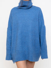 Load image into Gallery viewer, WILLIAM RAST X Blue Speckled Knit Turtleneck (XS-2XL)