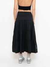 Load image into Gallery viewer, Vintage x Black, Silver Sequin Tiered Skirt (M-XL)