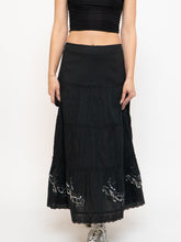 Load image into Gallery viewer, Vintage x Black, Silver Sequin Tiered Skirt (M-XL)