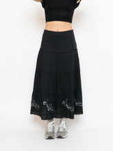 Load image into Gallery viewer, Vintage x Black, Silver Sequin Tiered Skirt (M-XL)
