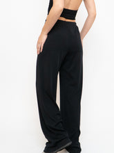 Load image into Gallery viewer, Vintage x Made in Canada x  Black Stretch Lounge Pants (M, L)