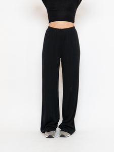 Vintage x Made in Canada x  Black Stretch Lounge Pants (M, L)