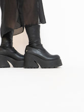 Load image into Gallery viewer, WINDSORSMITH x Black Leather Platform Boot (9)