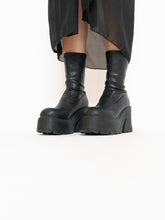 Load image into Gallery viewer, WINDSORSMITH x Black Leather Platform Boot (9)