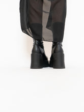 Load image into Gallery viewer, WINDSORSMITH x Black Leather Platform Boot (9)