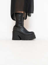 Load image into Gallery viewer, WINDSORSMITH x Black Leather Platform Boot (9)