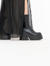 Load image into Gallery viewer, WINDSORSMITH x Black Leather Platform Boot (9)