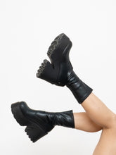 Load image into Gallery viewer, WINDSORSMITH x Black Leather Platform Boot (9)