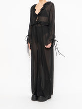 Load image into Gallery viewer, Modern x Sheer String Tie Frilly Blouse (XS-M)