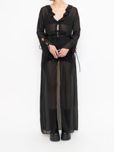 Load image into Gallery viewer, Modern x Sheer String Tie Frilly Blouse (XS-M)
