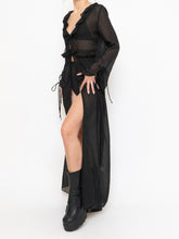 Load image into Gallery viewer, Modern x Sheer String Tie Frilly Blouse (XS-M)