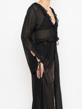 Load image into Gallery viewer, Modern x Sheer String Tie Frilly Blouse (XS-M)