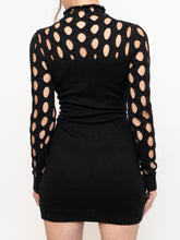Load image into Gallery viewer, Knit Mockneck Cutout Bodycon Dress (S, M)