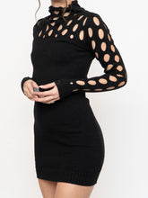 Load image into Gallery viewer, Knit Mockneck Cutout Bodycon Dress (S, M)