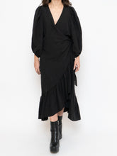 Load image into Gallery viewer, KOBI HALPERIN x Poofy Sleeve Wrap Babydoll Dress (S, M)