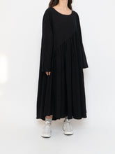 Load image into Gallery viewer, Modern x Linen-feel Bohemian Black Dress (XS-XL)