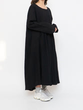 Load image into Gallery viewer, Modern x Linen-feel Bohemian Black Dress (XS-XL)