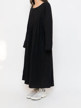 Load image into Gallery viewer, Modern x Linen-feel Bohemian Black Dress (XS-XL)