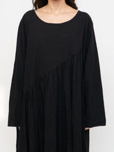 Load image into Gallery viewer, Modern x Linen-feel Bohemian Black Dress (XS-XL)