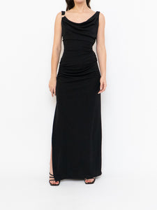 Modern x Black Cinched Mid Slit Dress (M)