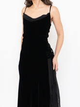 Load image into Gallery viewer, Vintage x NOUGAT Cowl Neck Velvet Rose Dress (M, L)