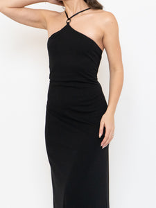 Vintage x Made in Canada x Criss Cross Halter Maxi Dress (S, M)
